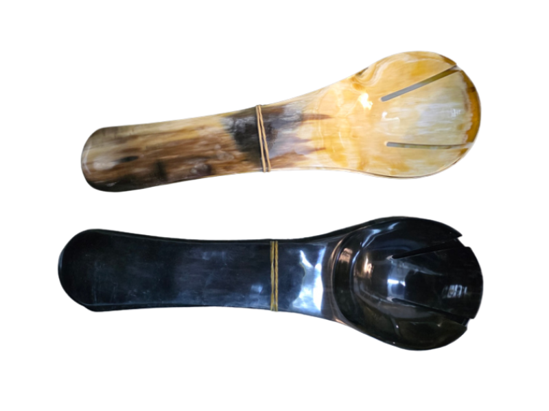 Horn Salad Serving Spoons